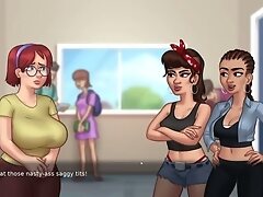 Bathroom Fun with Big Tits Judith - Summertime Saga part 3